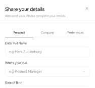 Onboarding Quiz - Multi Step