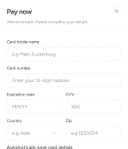 Pricing & Credits Component