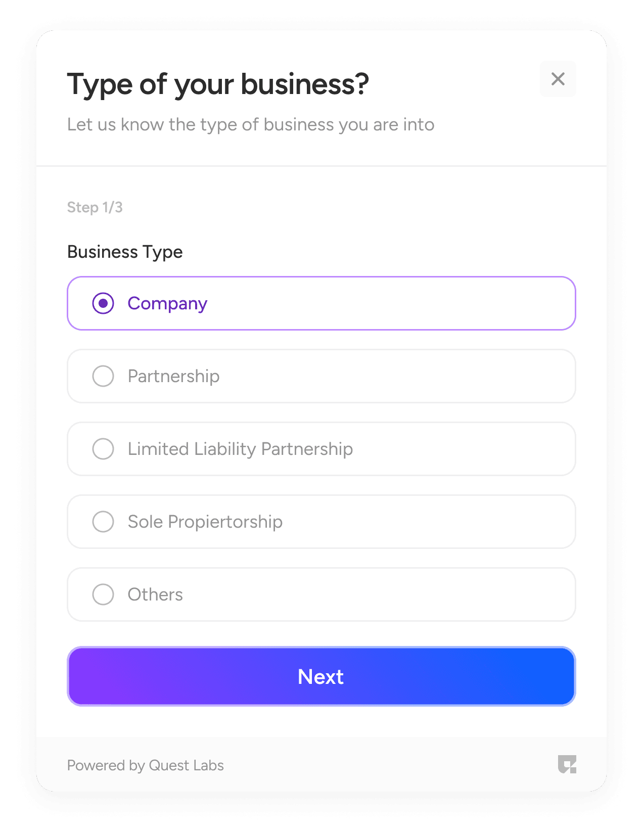 One To One Survey