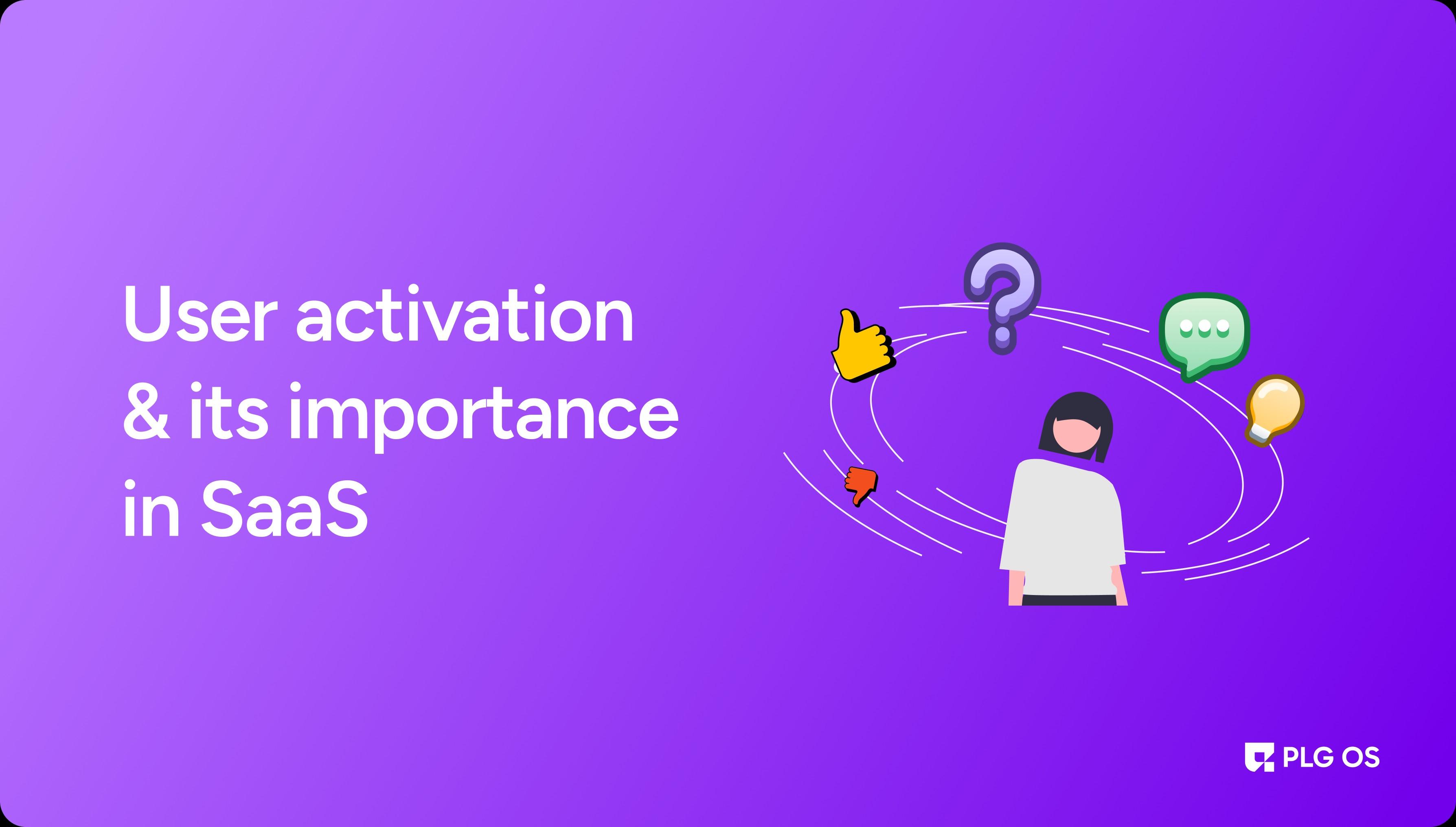 User activation & its importance in Saas visual