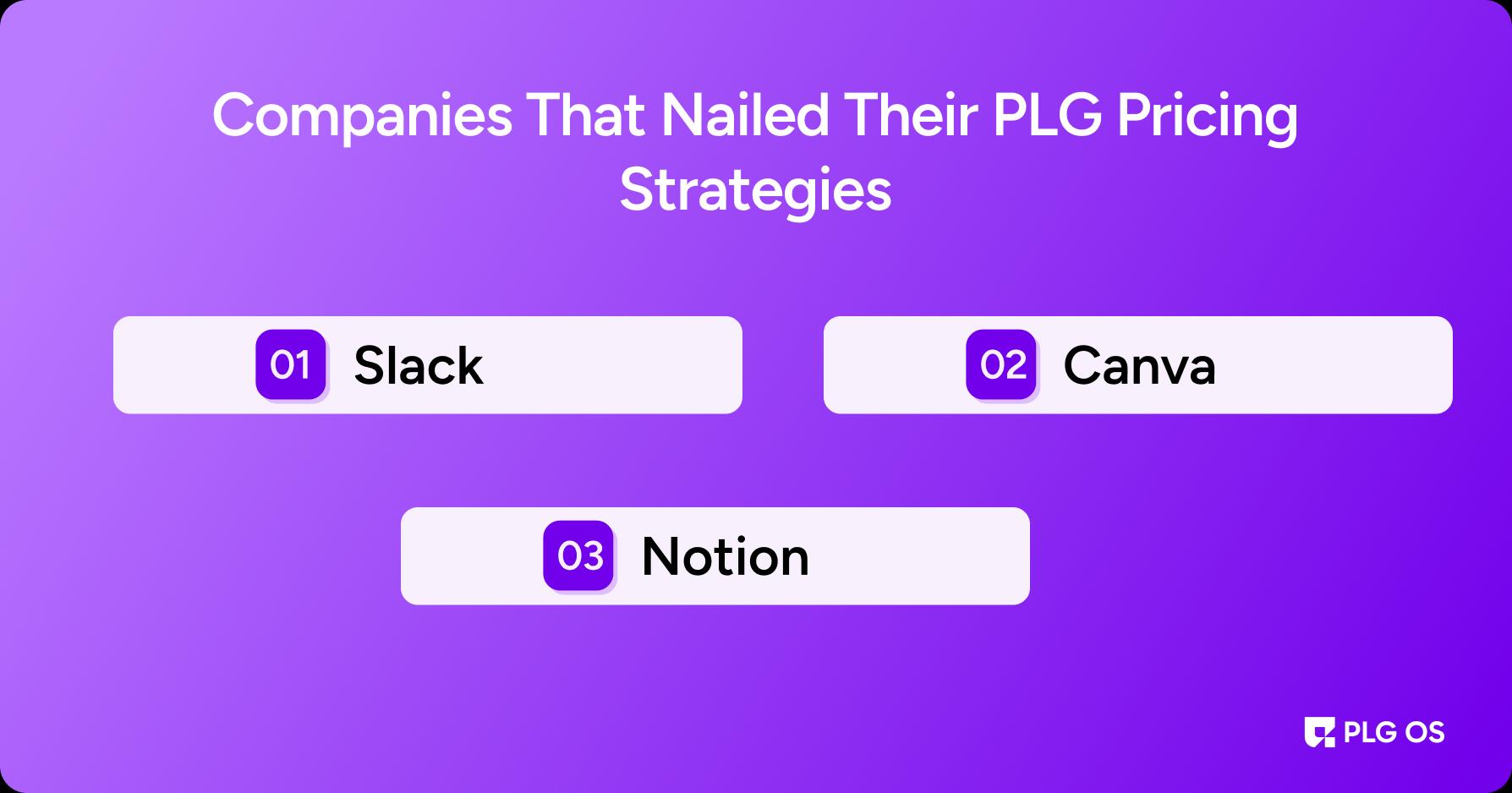 Companies That Nailed Their PLG Pricing Strategies